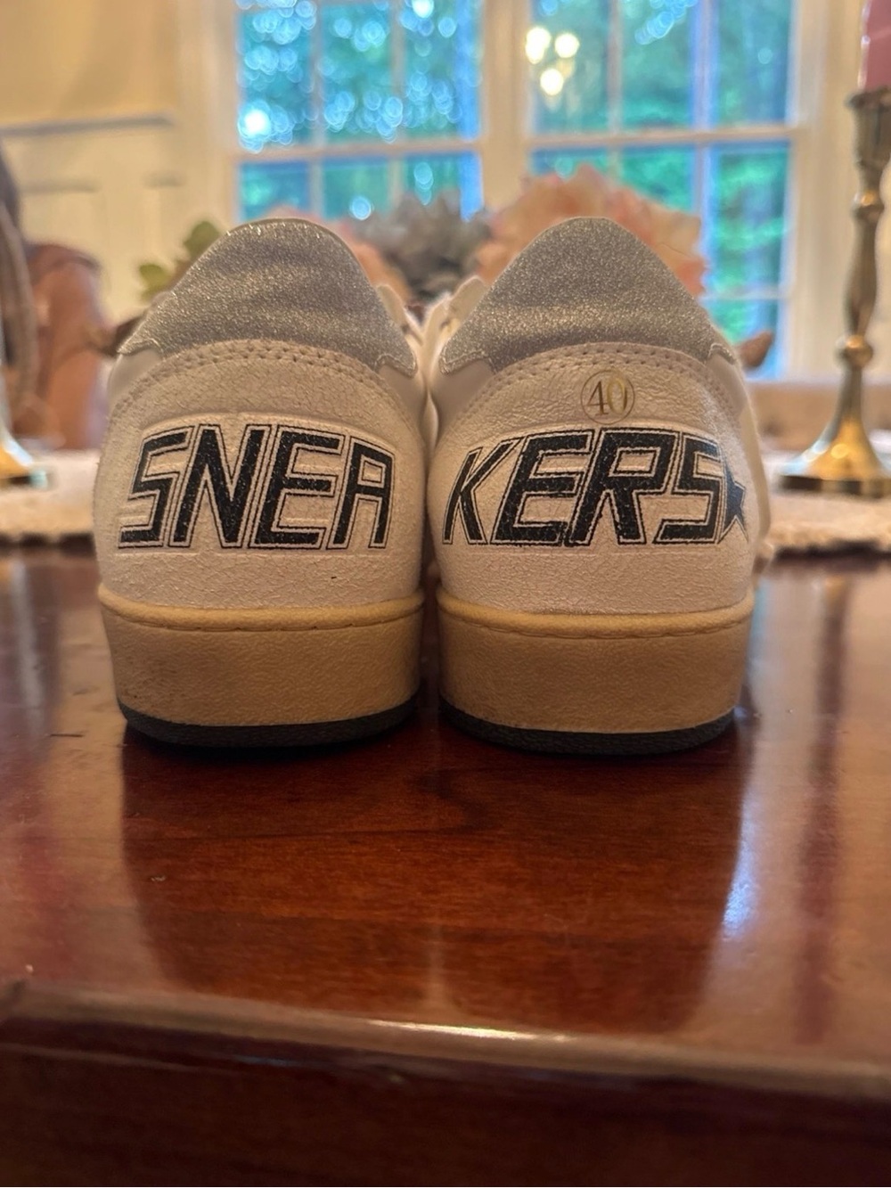 Golden Goose Ball Star White Sneakers - Picture 3 of 5
